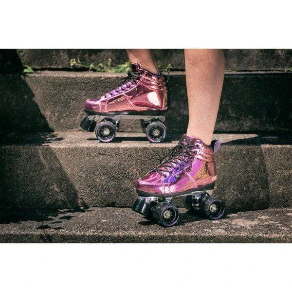 CHAYA VINTAGE PINK LASER ROLLER SKATES, NEW! JUST IN - Image 4