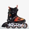 K2 Sk8 Hero BOA ALU Black/Orange Kids Adjustable Inline Skates
