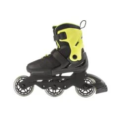 Rollerblade Microblade 3WD Kids Adjustable Inline Skates - Black/Lime