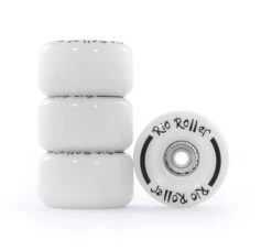 Rio Roller Light Up Wheels : White W/ Multicolour LED