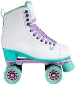 CHAYA MELROSE WHITE/TEAL ROLLER SKATES (ONLINE ONLY)