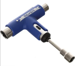 Silver Skate Tool With Rachet